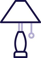 Lamp Two Color Line Icon vector