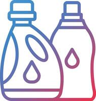 Liquid Detergent Gradient Line Icon vector