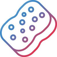 Sponge Gradient Line Icon vector