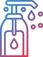 Liquid Soap Gradient Line Icon vector