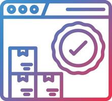 Satisfaction Guaranteed Two Color Line Icon vector