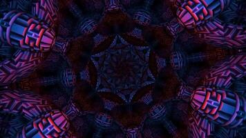 4K abstract background. Dynamic moving fantasy loop. Kaleidoscope. video