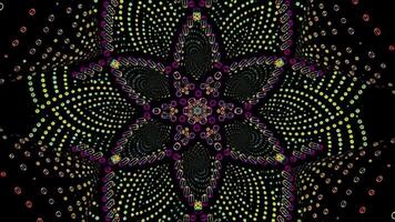Movement background with fractal design Abstract multicolored movement graphic background video