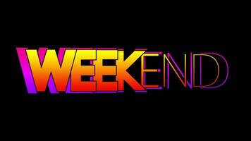 Weekend Multi Color video