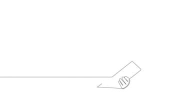 A flowing line drawing of architects at the construction site reviewing project designs with their team. video