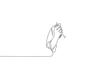 A continuous, flowing line animation depicting an architect and construction team discussing designs at the site. video