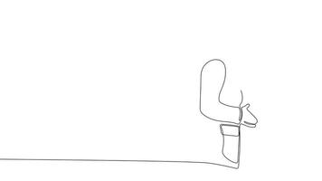 Continuous animation of an architect at a construction site, showing blueprints to the project team. video