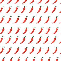 Seamless pattern with red hot chili peppers. Perfect for kitchen or cooking design. vector