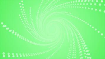 Green particles abstract design modern and futuristic tunnel background video