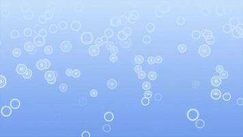 Simple and classy slowly falling downwards Royal blue color circle particles futuristic background video