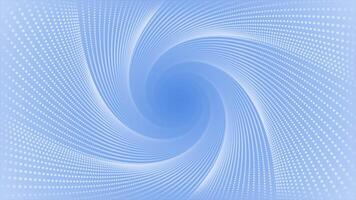 Royal blue color circular dots 3d depth hi-tech tunnel futuristic background video