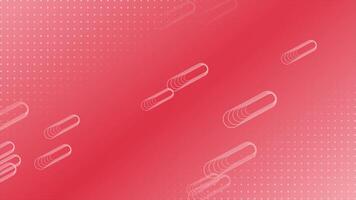 Red color circular dots with slowly moving abstract elements futuristic background video