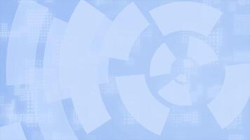 Royal blue color circular pattern futuristic abstract design with glowing particles modern technology loop able background video