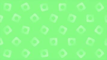 Green color futuristic multiple moving faded squares loop able geometrical background video