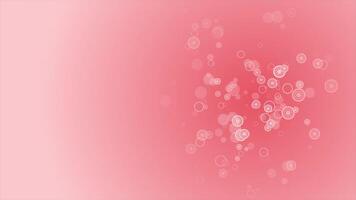 Red color simple and elegant exploding multiple circular shapes geometrical background video