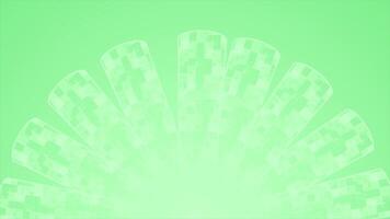 green color hi-tech design semicircle shape futuristic glass design loop able technology background video