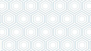 Royal blue color simple and elegant hexagon shapes element modern loop able background video