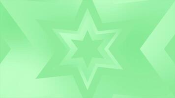 Green color moving gradient stars geometrical loop able simple background video