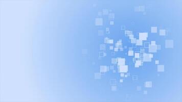 Royal blue color exploding multiple square shapes element modern futuristic geometrical background video