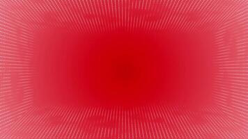 Red color circular dots halftone 3D space futuristic hi-tech 3D background video