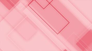 Red color slowly diagonal moving rectangular shapes futuristic geometrical background video