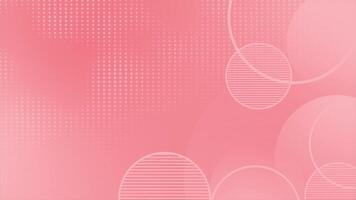 Red color circular dots halftone multiple circular shapes wiggling modern geometrical loop able background video