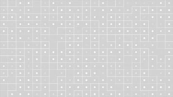 White color square box and circular dots appearing and disappearing modern design loop able geometrical background video