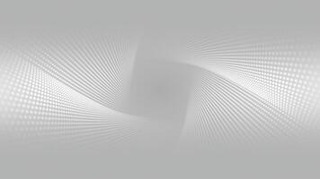 White color rotating square shaped 3D tunnel halftone pattern with bokeh particles modern design futuristic background video