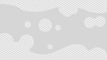 White color repeating parallel lines with moving fluid design geometrical background video