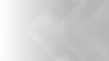 White and Black color circular dots halftone triangular shaped modern design geometrical background video