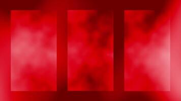 Red color smokey and fog textured modern design rough background video