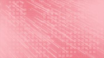 Red color shooting star particles with appearing and disappearing modern design geometrical background video