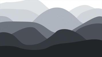 White and Black color multiple shades wavy pattern modern design gradient background video