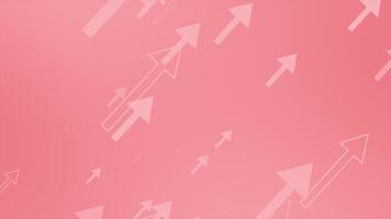 Red color diagonally moving arrow shapes modern design geometrical background video