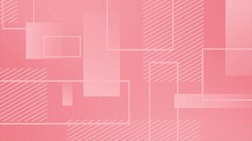 Red color circular dots halftone multiple square shaped outline wiggling modern geometrical loop able background video