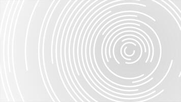 White color rotating multiple circular shapes hi-tech design loop able geometrical background video