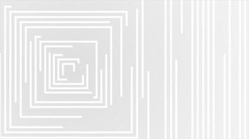White color multiple square shapes hi-tech design loop able geometrical background video