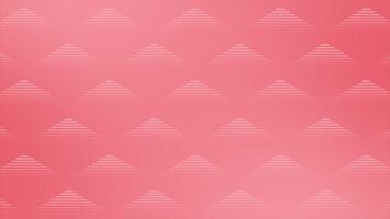Red color simple and elegant parallel lines in triangular shapes modern design geometrical loop able background video