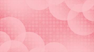 Red color appearing and disappearing circular pattern modern design loop able geometrical background video