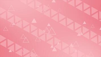 Red color multiple triangular shapes moving upwards with zig- zag pattern abstract modern design geometrical background video