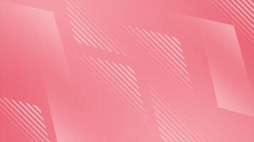 Red color repeating parallel lines moving opposite directions abstract design geometrical loop able background video