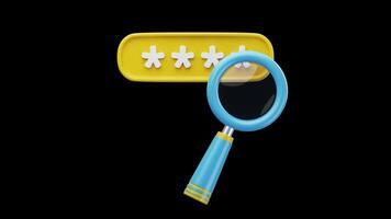 3D Animation of Find Password video