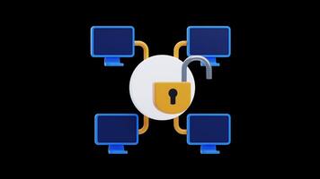 3D Animation of Network Security video