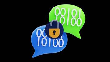 3D Animation of Data Encryption video