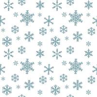 Christmas pattern with snowflakes background. New year illustration. Design for web, wrapping, wallpaper, print, cover textile fashion vector