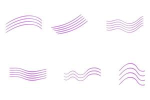 Abstract Purple Wave Patterns Graphic vector