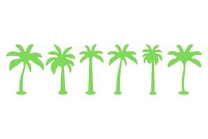 Illustration of Green Palm Trees vector