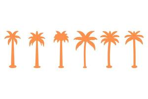 Illustration of Palm Trees Silhouette vector