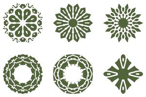 Collection of Decorative Mandala Design Set vector