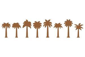 Stylized Palm Tree Graphic Design vector